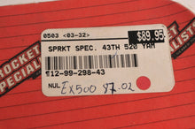 Load image into Gallery viewer, Sprocket Specialists Aluminum Rear 43T 298-43 fits Kawasaki EX500 1987-2009 - Like New