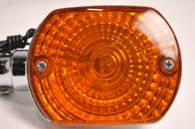 Load image into Gallery viewer, Turn Signal Indicator Light Assembly fits motorcycle chrome | 11-2201 - Like New - Motomike Canada