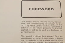 Load image into Gallery viewer, Genuine ARCTIC CAT Factory Service Shop Manual JAG 1977 0153-121 - Very Good