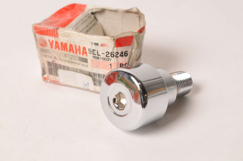 Genuine Yamaha Handlebar Weight End Grip chrome V-Star   |  5EL-26246-00