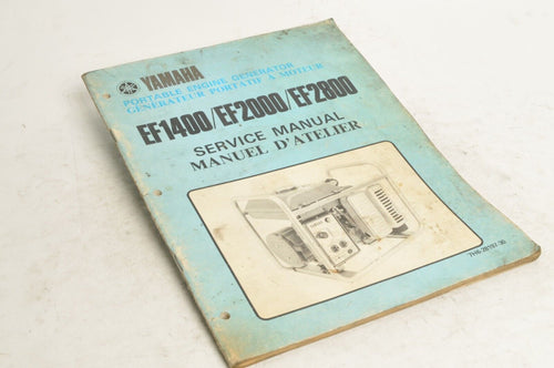 Yamaha Service Shop Manual D'atelier - EF1400 EF2000 EF2800  |  7H6-28197-30