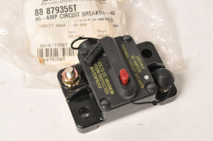 Mercury MerCruiser Quicksilver Hi Amp Circuit Breaker 40A 40 Amp  | 88-879356T - Like New