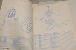 Vintage Polaris Parts Manual 1970 Star Engines 164 175cc Snowmobile Genuine OEM - Very Good