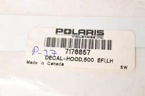 Genuine Polaris 7176857 Decal, Hood "500 EFI" LH Left - Ranger 2011-2013 11-13