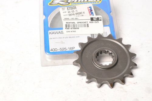 Renthal Front Sprocket 525 x 16t Kawasaki ZX900 F1 ZX-9R 02-05   | 400--525-16P - Like New