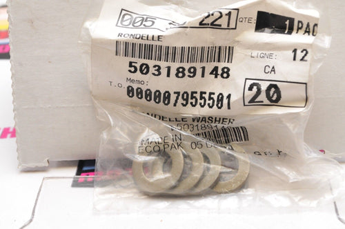 NOS NEW OEM SKIDOO 503189148 Qty:4 HARDENED WASHER WASHERS +CAN-AM - Like New
