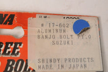 Load image into Gallery viewer, Shindy Aluminum Banjo Bolt Gold Anodized Daytona fits Suzuki Pre-2002  | 17-602