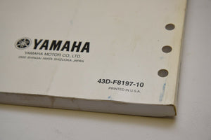 OEM Yamaha ATV Service Shop Manual LIT-11616-22-13 YFM90RA Raptor 90 2009 09 - Very Good
