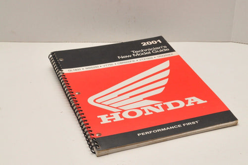 Genuine OEM Honda Factory Service TECHNICIAN'S NEW MODEL GUIDE 2001 TECH S1717 - Very Good
