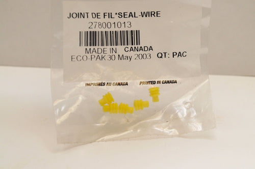 NOS OEM CAN-AM SKIDOO SEADOO 278001013 Qty:5 WIRE SEAL / SEALS YELLOW - Like New