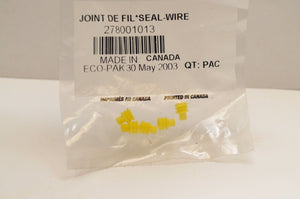 NOS OEM CAN-AM SKIDOO SEADOO 278001013 Qty:5 WIRE SEAL / SEALS YELLOW - Like New