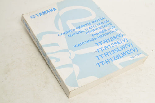 Yamaha Owner's Service Manual - TTR125 V 2006 English French German 1B2-F8199-81