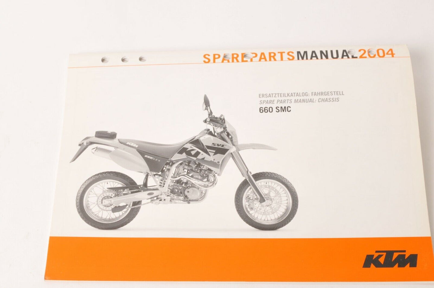 Genuine Factory KTM Spare Parts Manual Chassis 660 SMC 2004 04 | 3208134 - Very Good