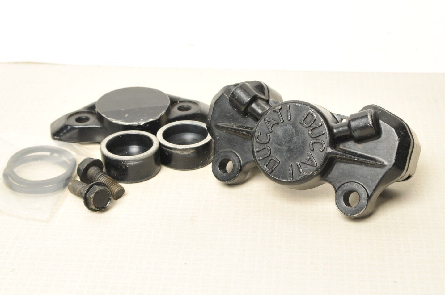 Ducati 750 GT Sport Front Scarab Brake Caliper NICE w/new seals | DUCATI letters - Very Good