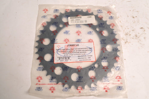JT Steel Rear Sprocket JTR857.43 43T Fits Yamaha XT600 XV250 SRV250 ++ - Like New
