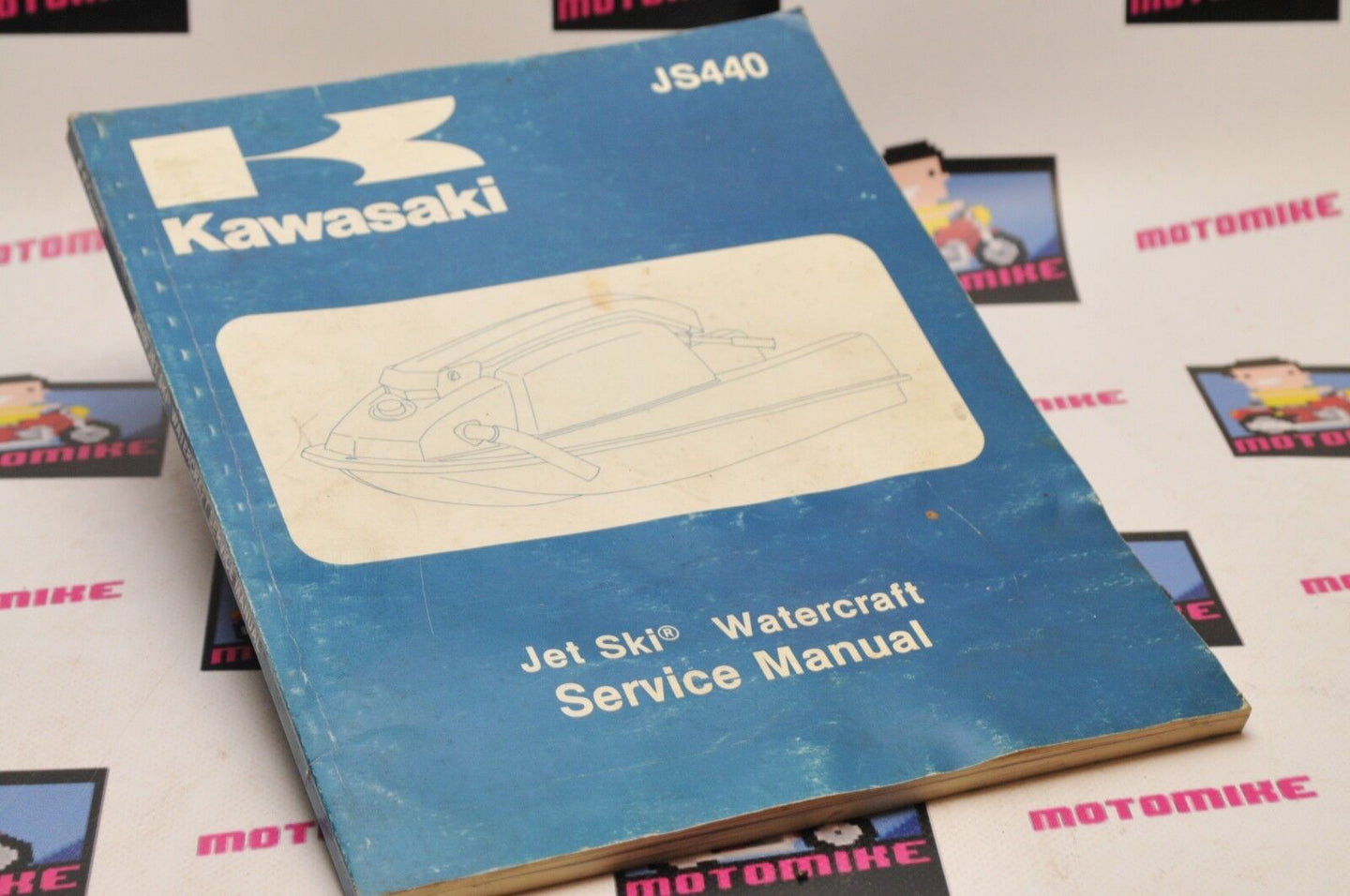 Genuine KAWASAKI JETSKI WATERCRAFT PWC SERVICE SHOP MANUAL JS440 A6 A7 1982-1983 - Very Good