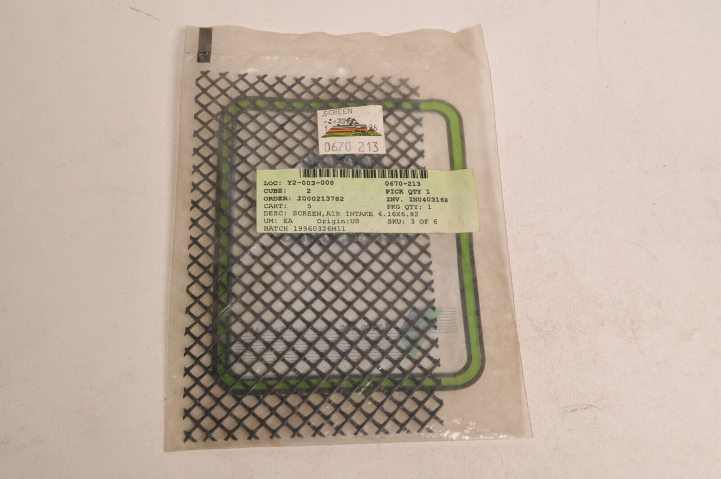 Genuine Arctic Cat Screen,air intake - Jag ZR 440 580 700 ++  |  0670-213 - Like New