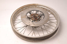 Load image into Gallery viewer, Front Wheel Aluminum Rim 1.85 x 19 Takasago 36 Spoke Suzuki with Rotor DOT 4 78 - Very Good