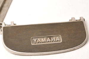Genuine Yamaha Vintage Classic Floorboards Footrest Foot Rests embossed logo - Very Good
