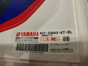 OEM Yamaha Zuma X Blue Graphic Sticker Decal Kit Set Yamalube Racing 2014-2016