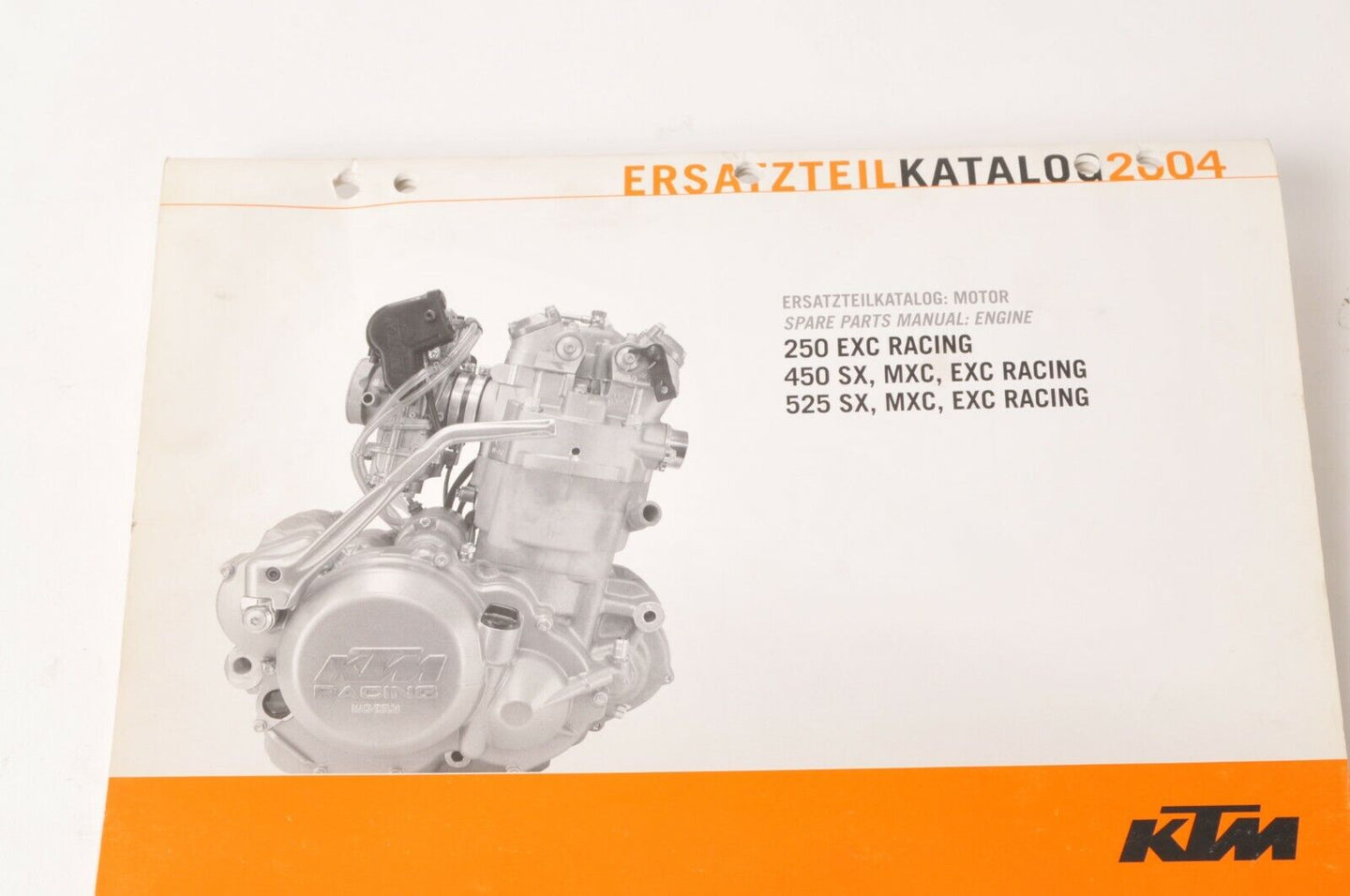 Genuine Factory KTM Spare Parts Manual Engine - 250 450 525 SX MXC EXC Racing 04 - Very Good