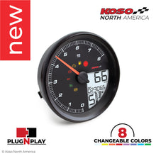 Load image into Gallery viewer, Koso HD-05 LCD Multi-Function Tank Mounted Gauge Speedo for 04+ Dyna Softail
