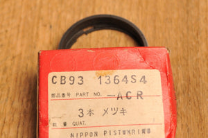 NOS HONDA OEM RINGS, RING SET (PISTON) CB93 125CC 1364S4-ACR 4TH OVER +1.00 - Like New