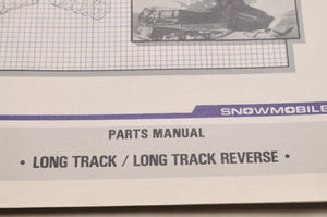 Vintage Polaris Parts Manual 9911271 - 1987 Long Track Snowmobile  Genuine OEM - Very Good