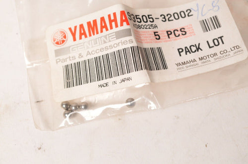 Genuine Yamaha 93505-32002 Ball - Lot of 5 FIVE
