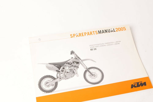 Genuine Factory KTM Spare Parts Manual Engine Chassis 85 SX 2005 05  |  3208161 - Very Good