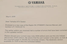 Load image into Gallery viewer, Genuine Yamaha SERVICE SHOP MANUAL LIT-11616-22-13 RAPTOR 90 YFM90RY 2009 - Very Good