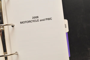 NOS GENUINE Honda MOTORCYCLE / ATV SERVICE SPECIFICATIONS SPEC MANUAL 2008-2009 - Very Good