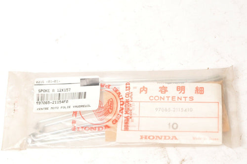 Genuine Honda 97065-2115410 Spokes Qty:10 Hobbit PA50ii - Spoke A 12X157