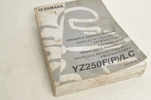 Load image into Gallery viewer, Yamaha Owner&#39;s Service Manual - YZ250F 2002 English French Ger Ita 5SG-28199-30