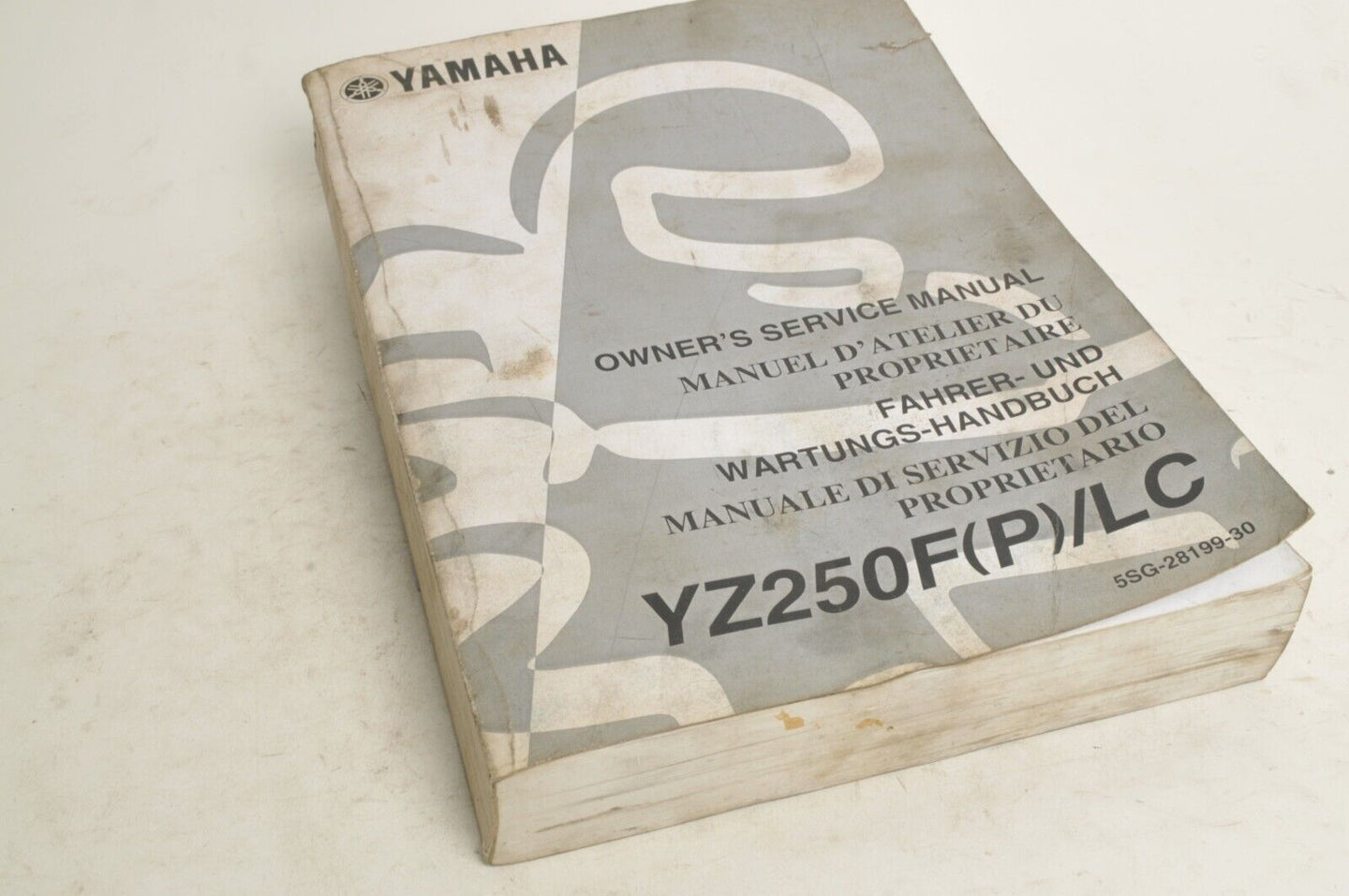 Yamaha Owner's Service Manual - YZ250F 2002 English French Ger Ita 5SG-28199-30