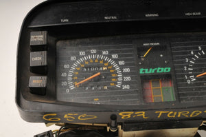 Yamaha Turbo Seca 650 Speedometer Tachomter Gauges Instrument Cluster KMH 31004k - Very Good