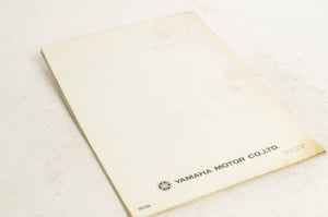 Yamaha Service Shop Manual - YS-220 Snowthrower  En  |  7U6-28197-E0