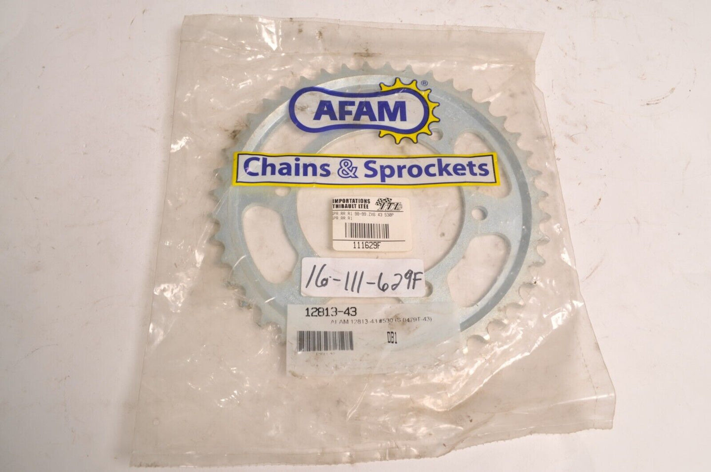 AFAM Steel Rear Sprocket 12813-43 #530  fits Kawasaki Ninja and Yamaha R1 FZ1 + - Like New