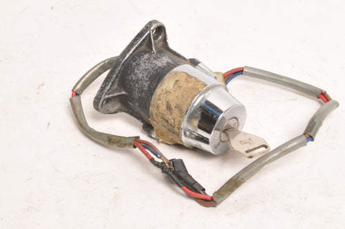 Yamaha motorcycle key, 3-wire chrome ilco KA12 key included. 70s RD 2 stroke - Very Good