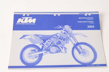 Load image into Gallery viewer, Genuine Factory KTM Spare Parts Manual Chassis 250 300 MXC EXC 03 2003  | 320883 - Very Good