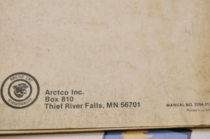 Genuine ARCTIC CAT Factory Service Shop Manual + Parts  KITTY 1985 2254-312   - Very Good