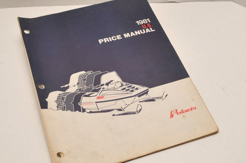 Vintage Polaris Parts Manual 9910742 1981 US Price Book Snowmobile Genuine OEM - Very Good