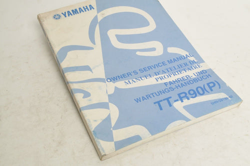 Yamaha Owner's Service Manual - TT-R90 2002 English French German 5HN-28199-82