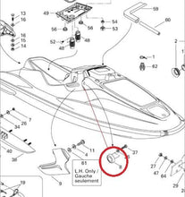 Load image into Gallery viewer, NOS OEM SEADOO 293000081 CAP, DECORATIVE GTX RFI 1998-1999 - Like New
