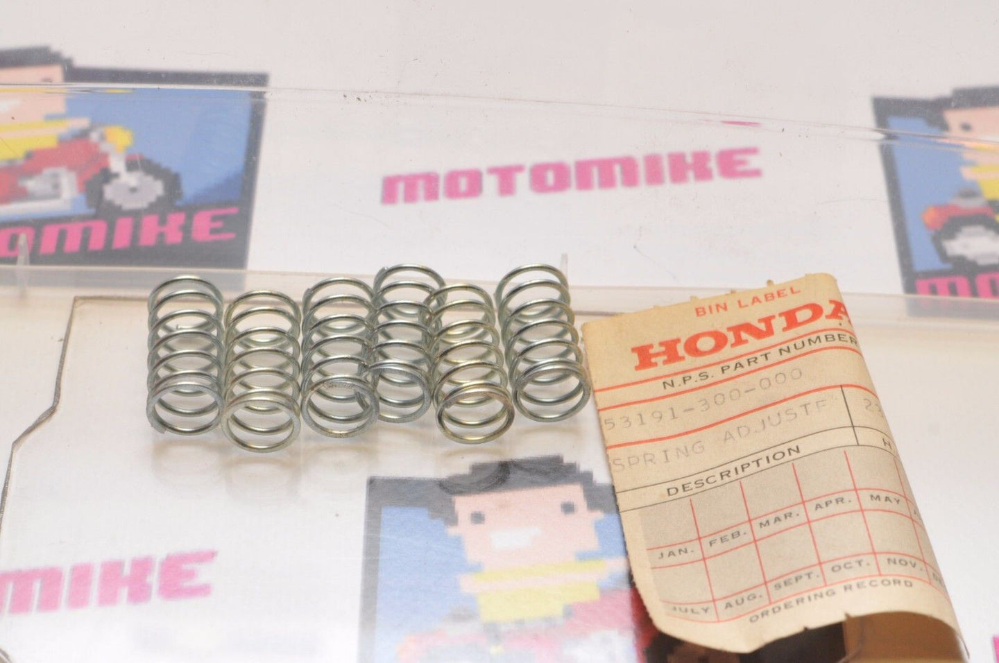 OEM VINTAGE Honda 53191-300-000 Qty:6  SPRING,THROTTLE ADJUSTING CB750 CB360 ++ - Like New