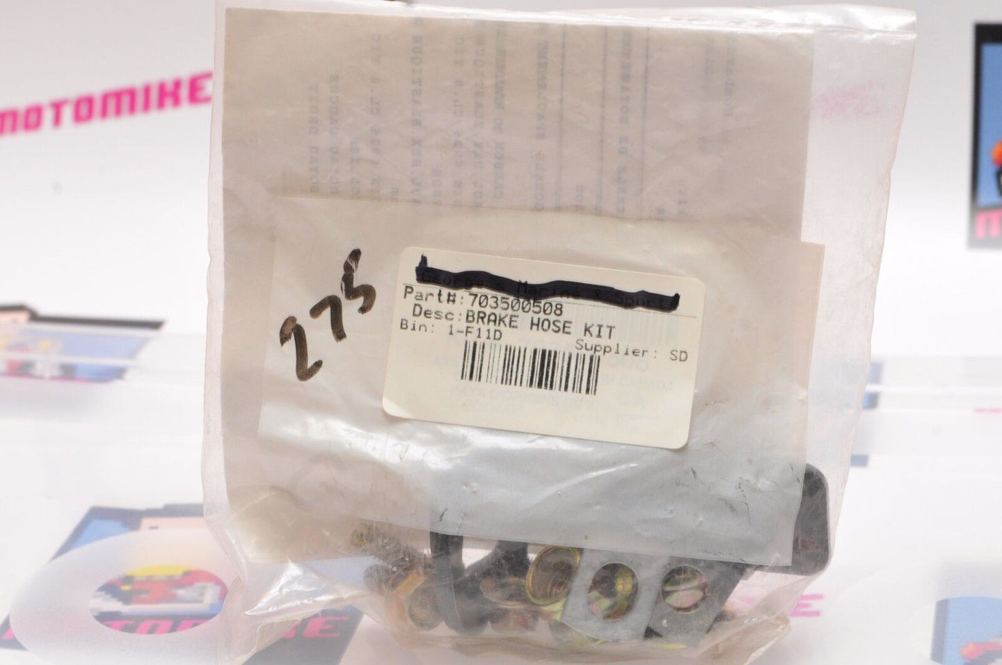 NEW CAN-AM 703500508 Qty:5  BRAKE HOSE HARDWARE KIT KITS TRAXTER OUTLANDER DS - Like New
