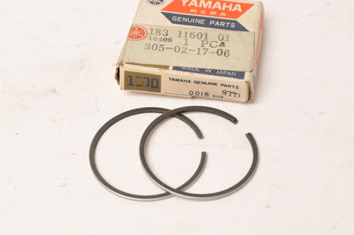 Genuine Yamaha 183-11601-01-00 Piston Ring Set STD - KS - YAS1C AS2C 1968 1969 - Like New