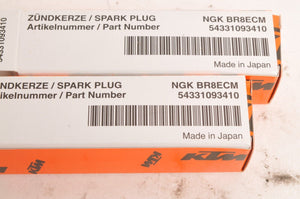 Genuine KTM Spark Plugs (2) BR8ECM fits 65 50 250 380 300 360 + | 54331093410