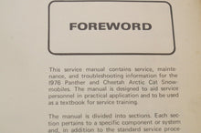 Load image into Gallery viewer, Genuine ARCTIC CAT Factory Service Shop Manual  1976 PANTHER CHEETAH  0153-088 - Very Good