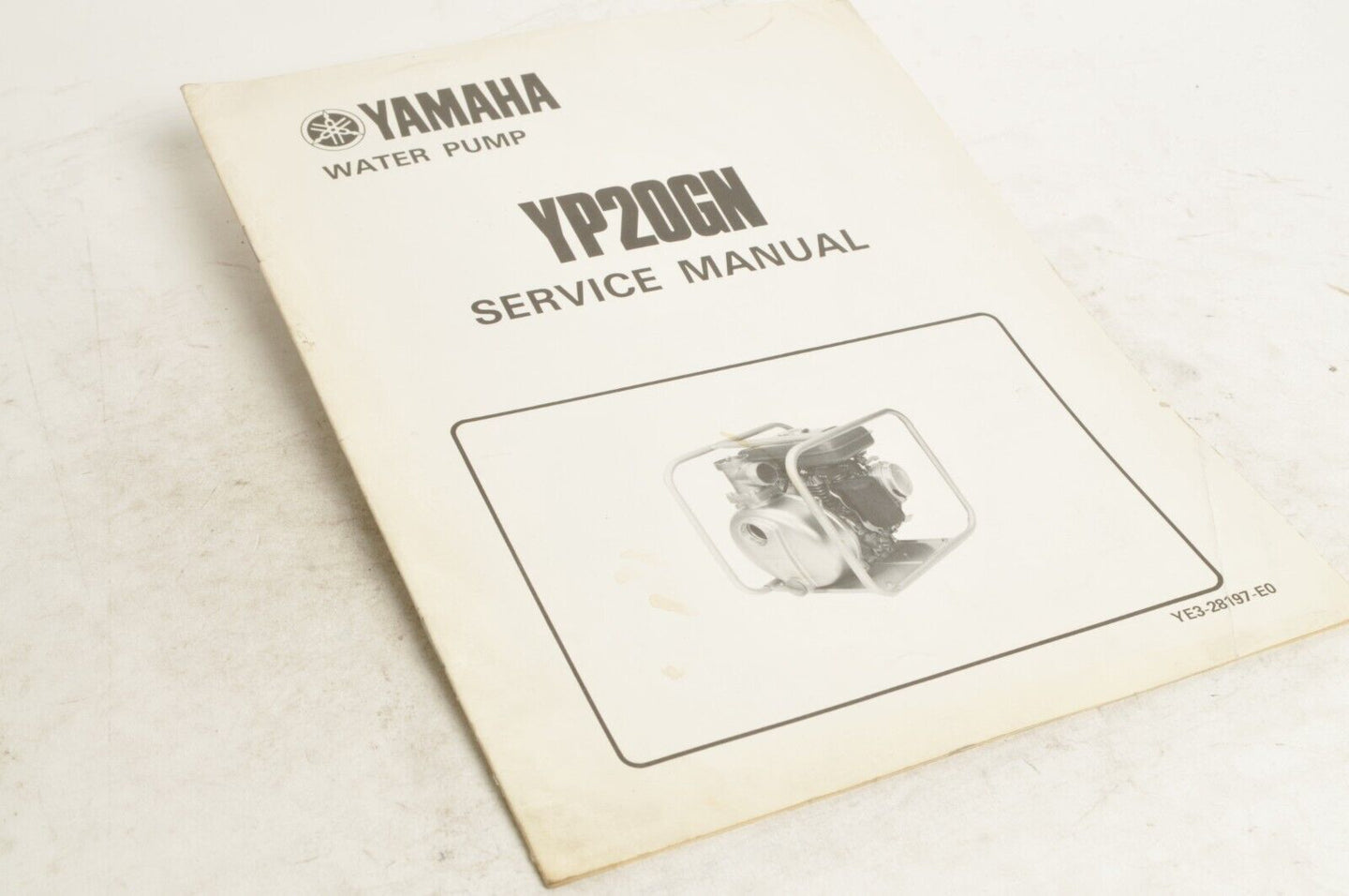 Yamaha Service Shop Manual - YP20GN  En   |  YE3-28197-E0